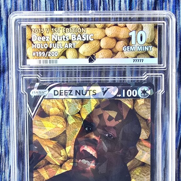 Deez Nuts Meme Pokemon Card - custom slab - Picture 6 of 8